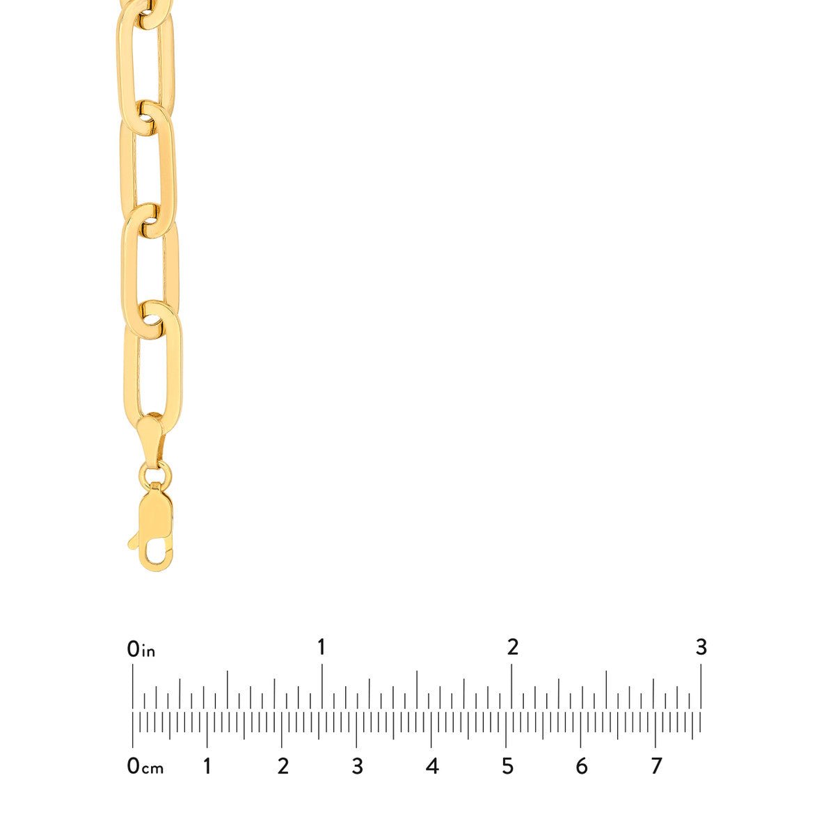 Birmingham Jewelry - 14K Yellow Gold Hollow Oval Link Necklace - Birmingham Jewelry