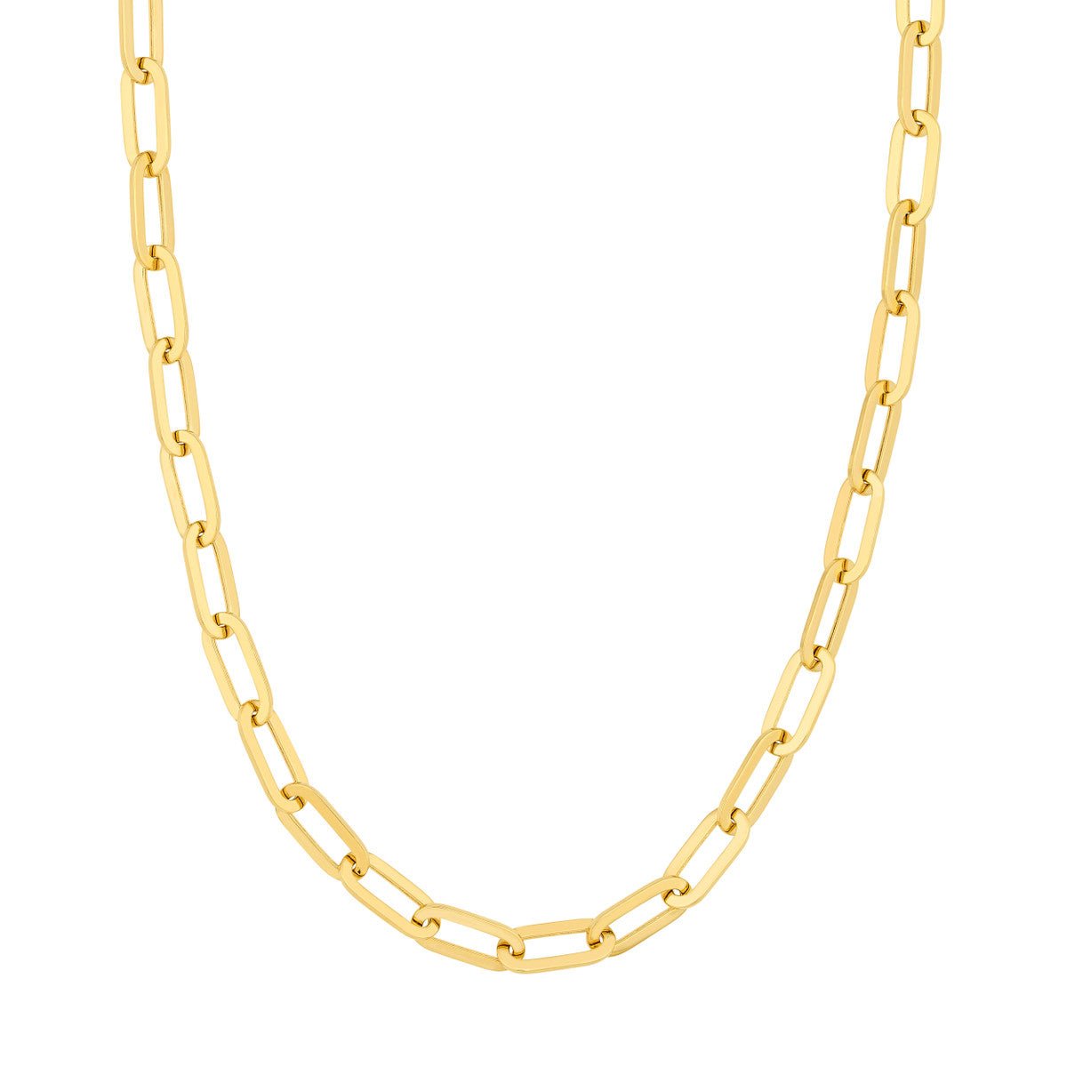 Birmingham Jewelry - 14K Yellow Gold Hollow Oval Link Necklace - Birmingham Jewelry