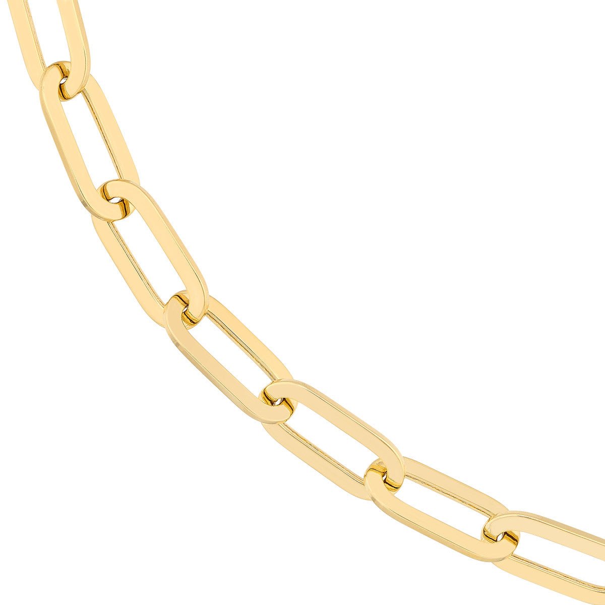 Birmingham Jewelry - 14K Yellow Gold Hollow Oval Link Necklace - Birmingham Jewelry