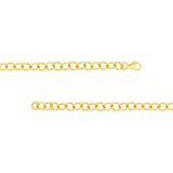 Birmingham Jewelry - 14K Yellow Gold Hollow Rounded Link Chain - Birmingham Jewelry