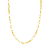 Birmingham Jewelry - 14K Yellow Gold Hollow Rounded Link Chain - Birmingham Jewelry