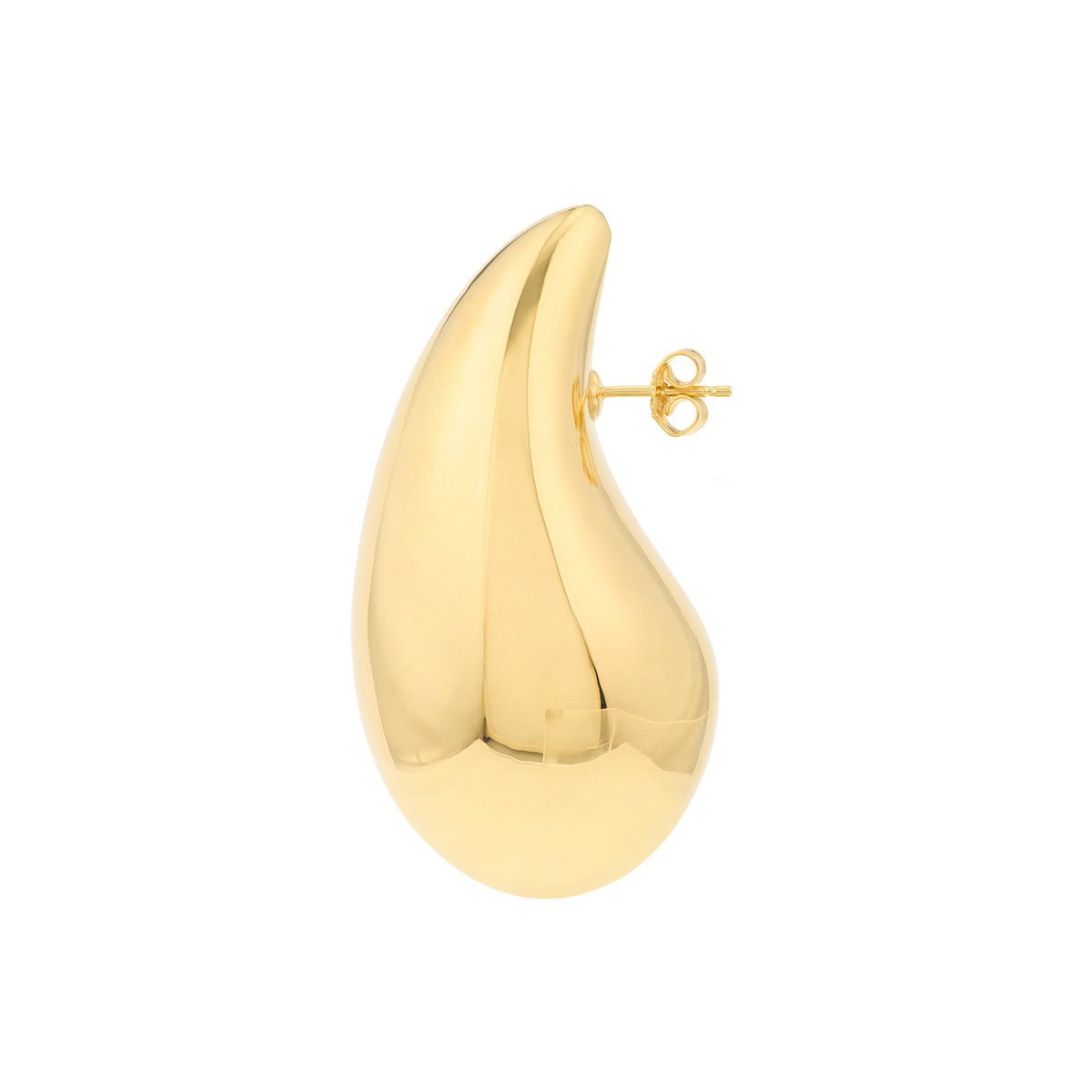 14K Yellow Gold Jumbo Puff Teardrop Dome Earrings Birmingham Jewelry Earrings Birmingham Jewelry 