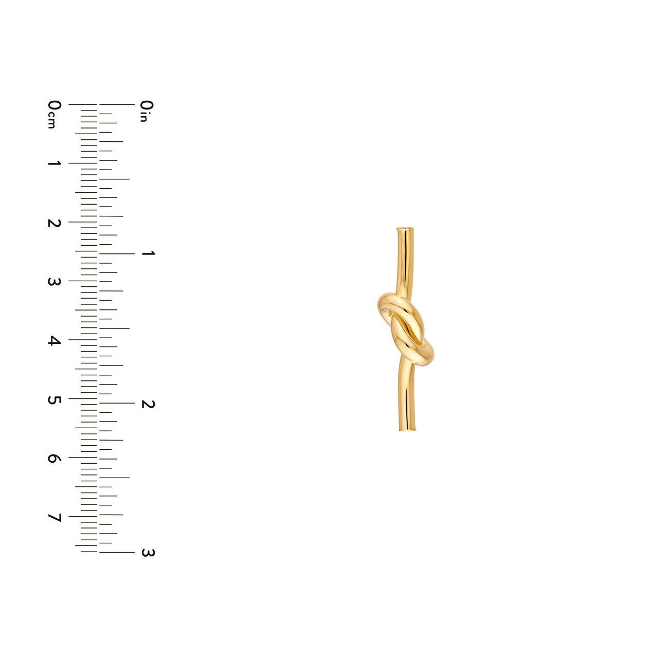 Birmingham Jewelry - 14K Yellow Gold Knotted Tube Earrings - Birmingham Jewelry