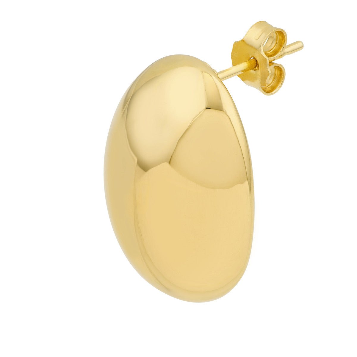 Birmingham Jewelry - 14K Yellow Gold Large Button Earrings - Birmingham Jewelry