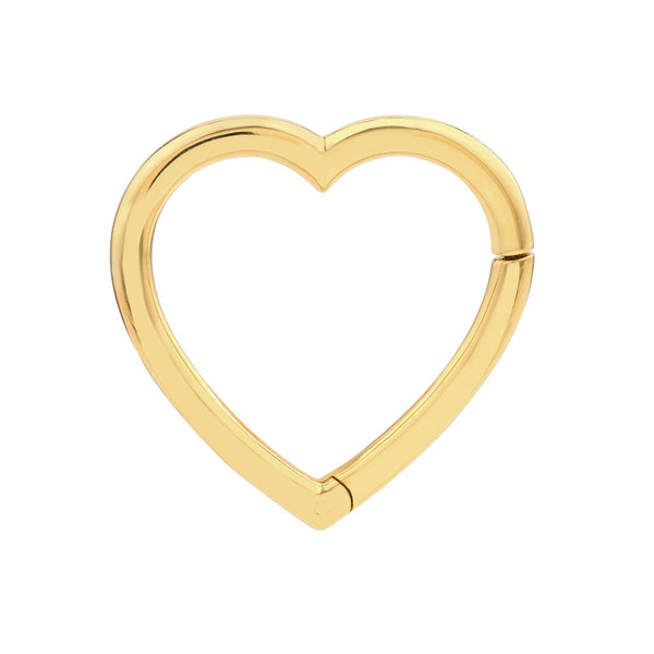 Birmingham Jewelry - 14K Yellow Gold Large Heart Snap Lock - Birmingham Jewelry