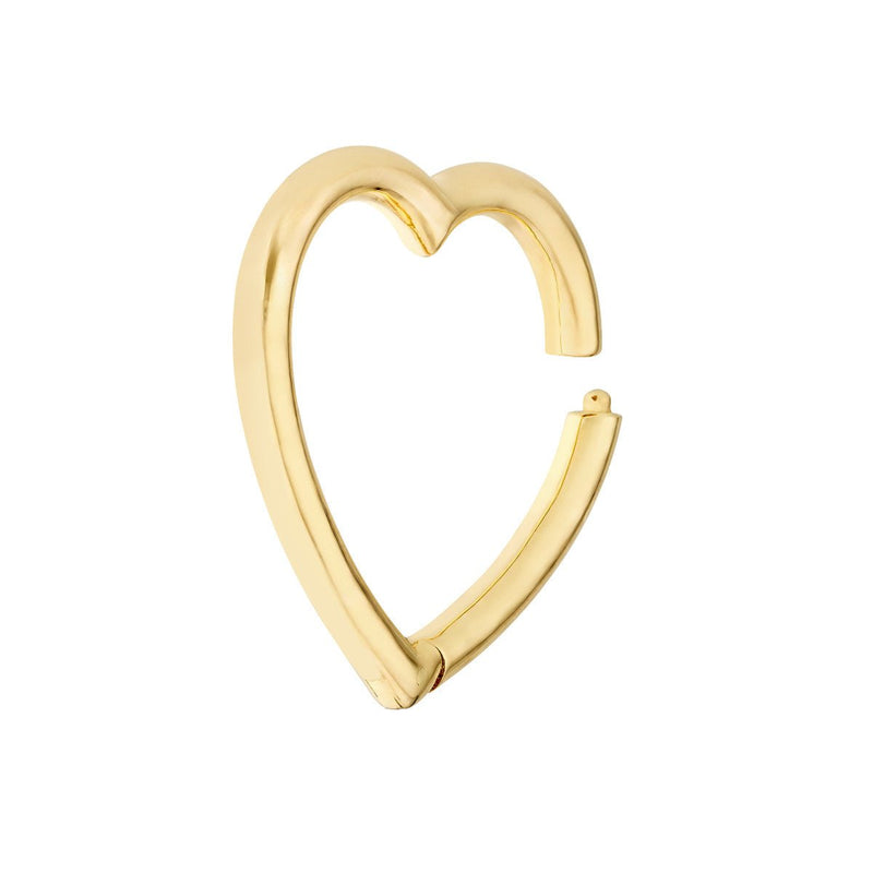 Birmingham Jewelry - 14K Yellow Gold Large Heart Snap Lock - Birmingham Jewelry