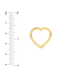 Birmingham Jewelry - 14K Yellow Gold Large Heart Snap Lock - Birmingham Jewelry