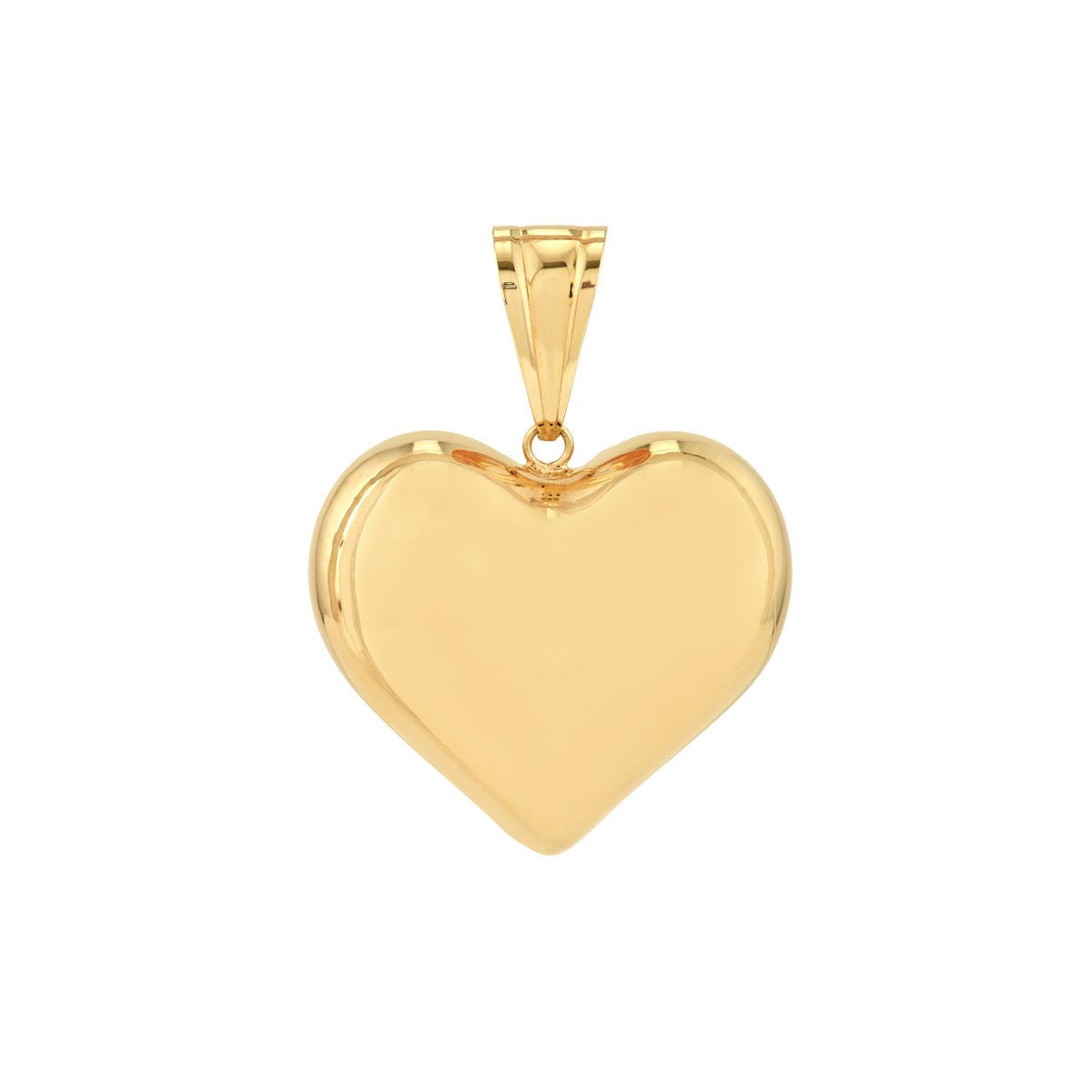 Birmingham Jewelry - 14K Yellow Gold Large Puffed Heart Pendant - Birmingham Jewelry