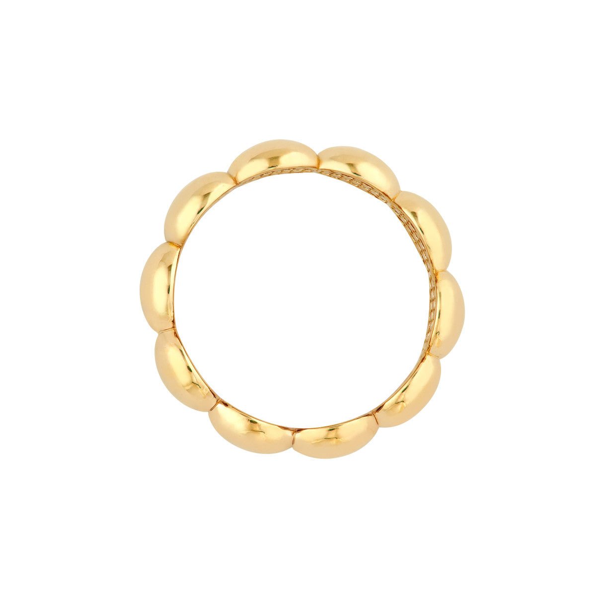 Birmingham Jewelry - 14K Yellow Gold Large Puffy Bead Band - Birmingham Jewelry