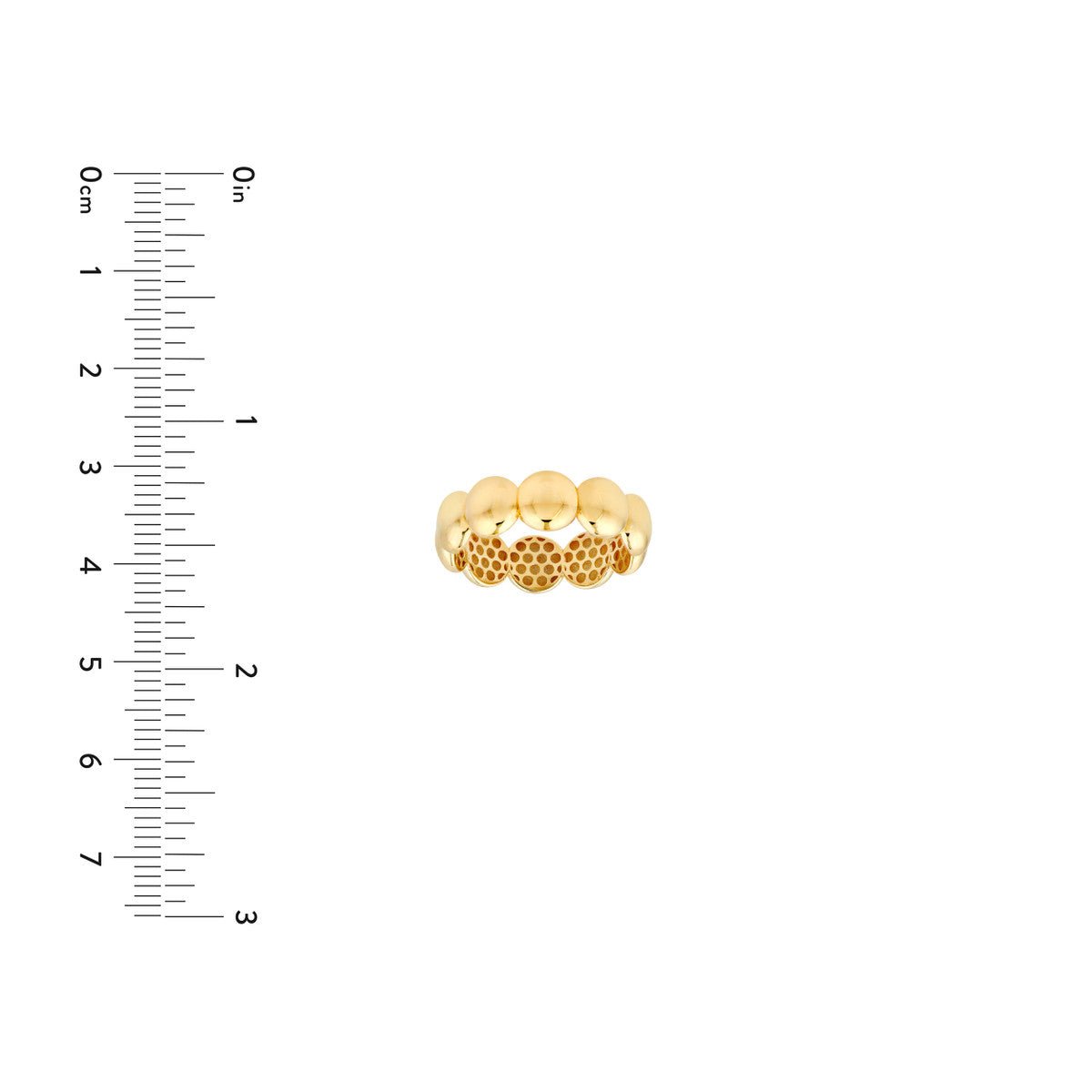 Birmingham Jewelry - 14K Yellow Gold Large Puffy Bead Band - Birmingham Jewelry