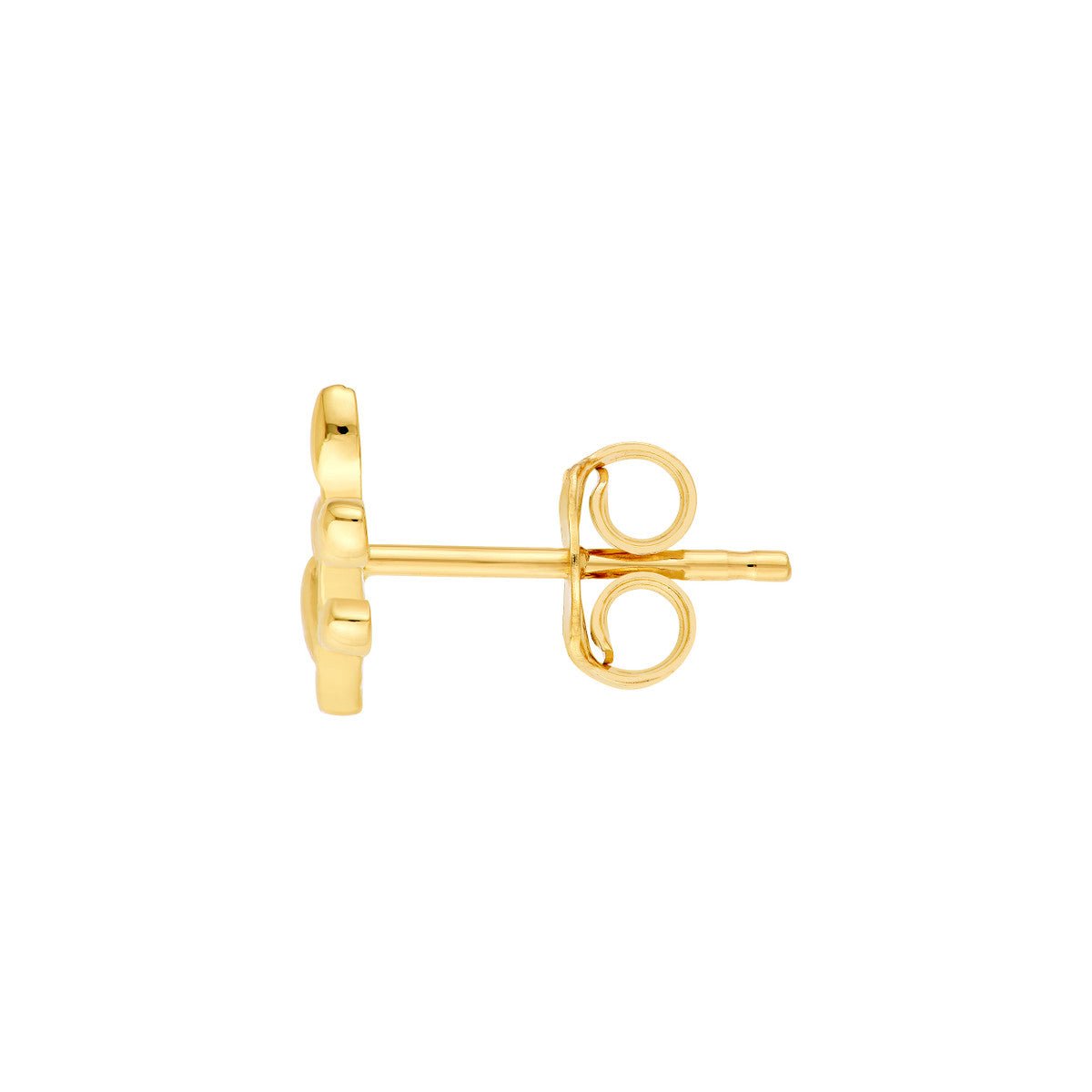 Birmingham Jewelry - 14K Yellow Gold Leaf Branch Stud Earrings - Birmingham Jewelry