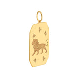 Birmingham Jewelry - 14K Yellow Gold Leo Engraved Pendant - Birmingham Jewelry