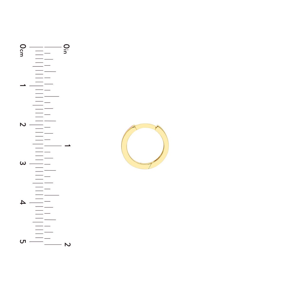 14K Yellow Gold Light Pink Baby Hoop Earrings Birmingham Jewelry Earrings Birmingham Jewelry 