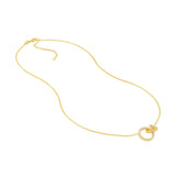 Birmingham Jewelry - 14K Yellow Gold Linked Circle Ring Necklace - Birmingham Jewelry