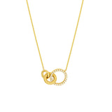 Birmingham Jewelry - 14K Yellow Gold Linked Circle Ring Necklace - Birmingham Jewelry