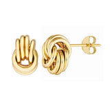 Birmingham Jewelry - 14K Yellow Gold Love Knot Dangle Earrings - Birmingham Jewelry