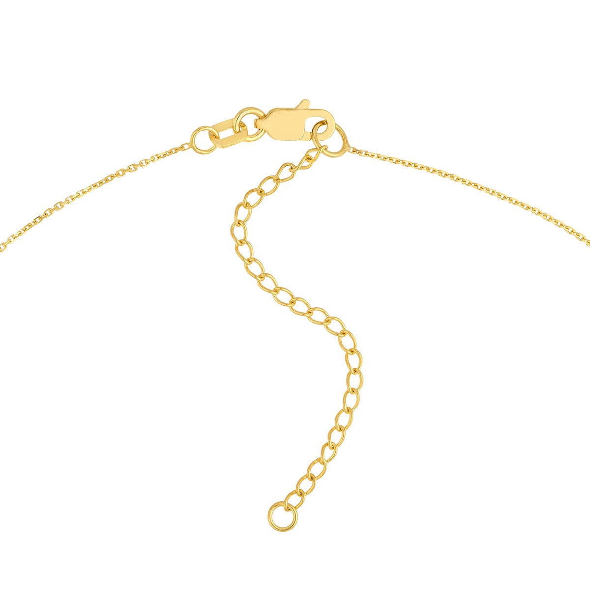 Birmingham Jewelry - 14K Yellow Gold Love Knot Pendant Cable Necklace - Birmingham Jewelry