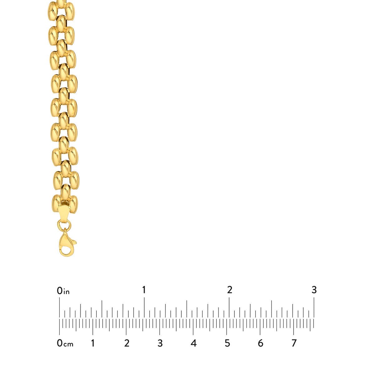 Birmingham Jewelry - 14K Yellow Gold Multi Row Polished Chain - Birmingham Jewelry