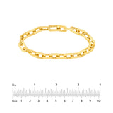 Birmingham Jewelry - 14K Yellow Gold Octagon Long Link Fancy Bracelet - Birmingham Jewelry