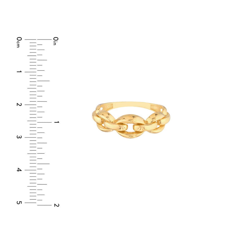 Birmingham Jewelry - 14K Yellow Gold Open Cable Ring - Birmingham Jewelry