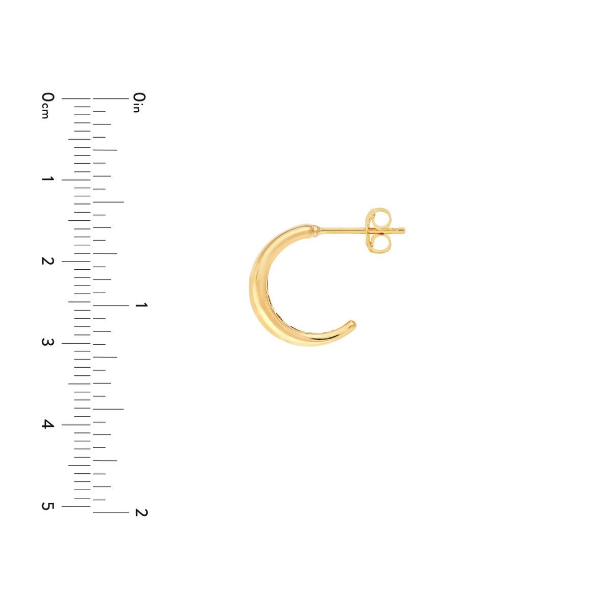 Birmingham Jewelry - 14K Yellow Gold Open Hoop Earrings - Birmingham Jewelry