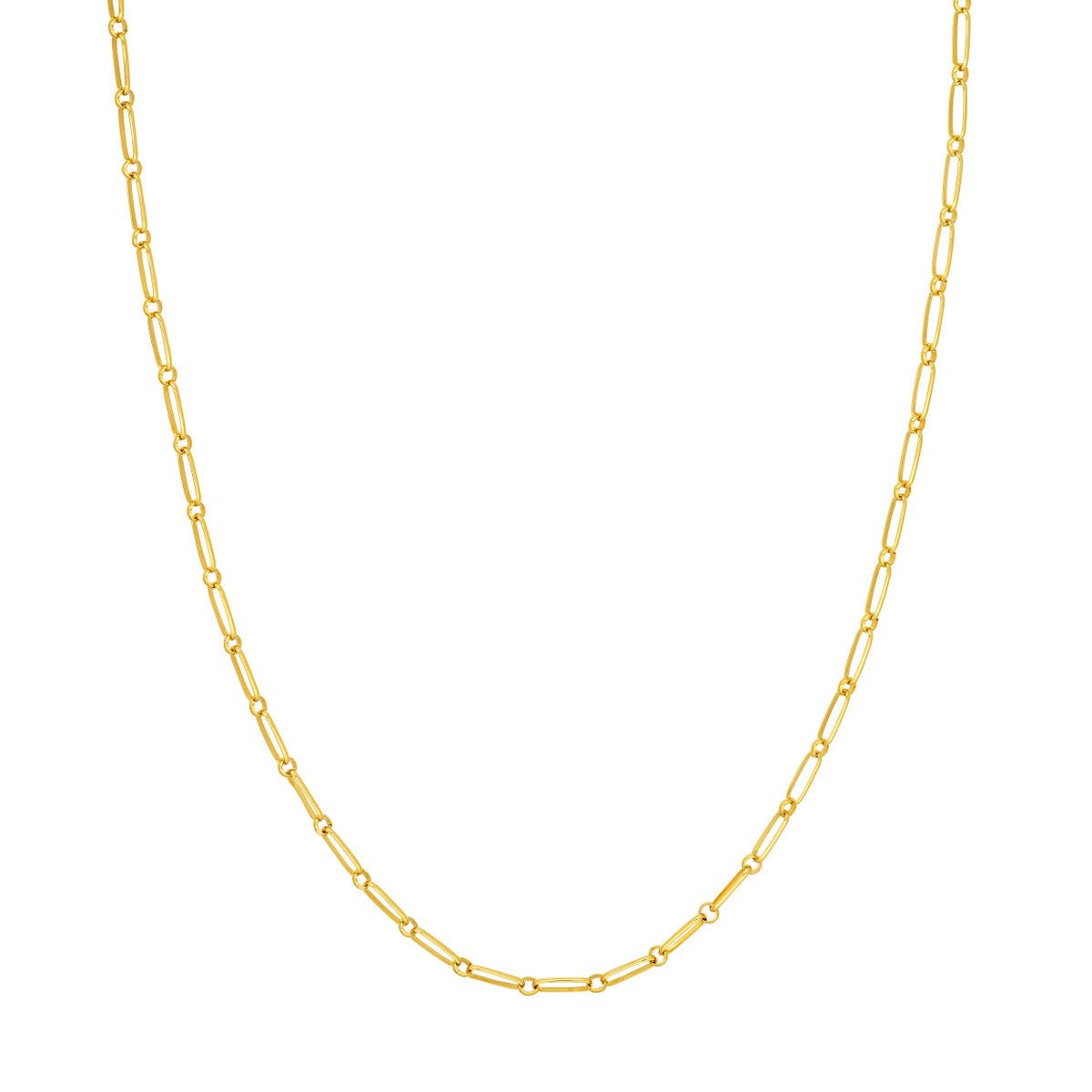 Birmingham Jewelry - 14K Yellow Gold Oval and Round Open Link Chain - Birmingham Jewelry