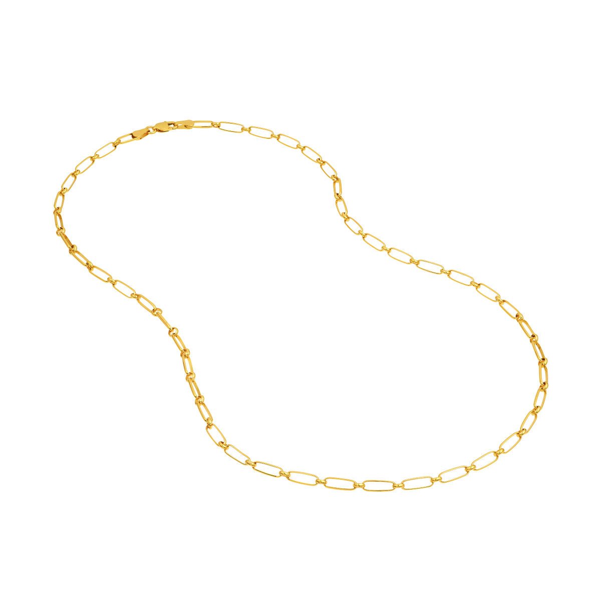 Birmingham Jewelry - 14K Yellow Gold Oval and Round Open Link Chain - Birmingham Jewelry