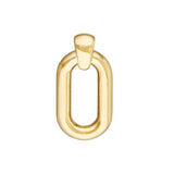 Birmingham Jewelry - 14K Yellow Gold Oval Door Knocker Hoop Earrings - Birmingham Jewelry