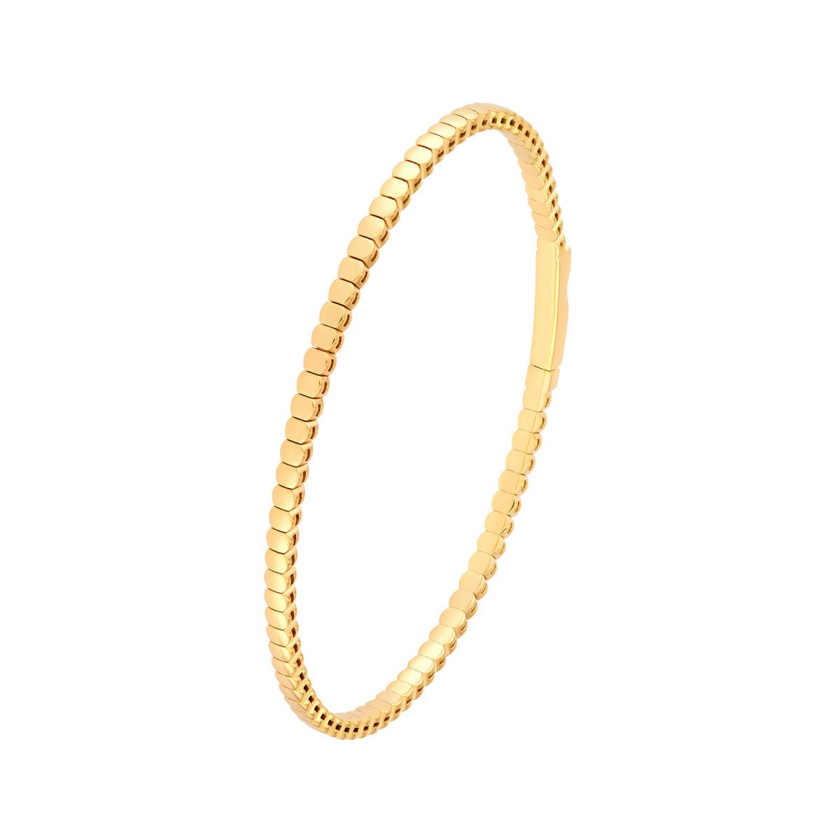 Birmingham Jewelry - 14K Yellow Gold Oval Link Flexi Bracelet - Birmingham Jewelry