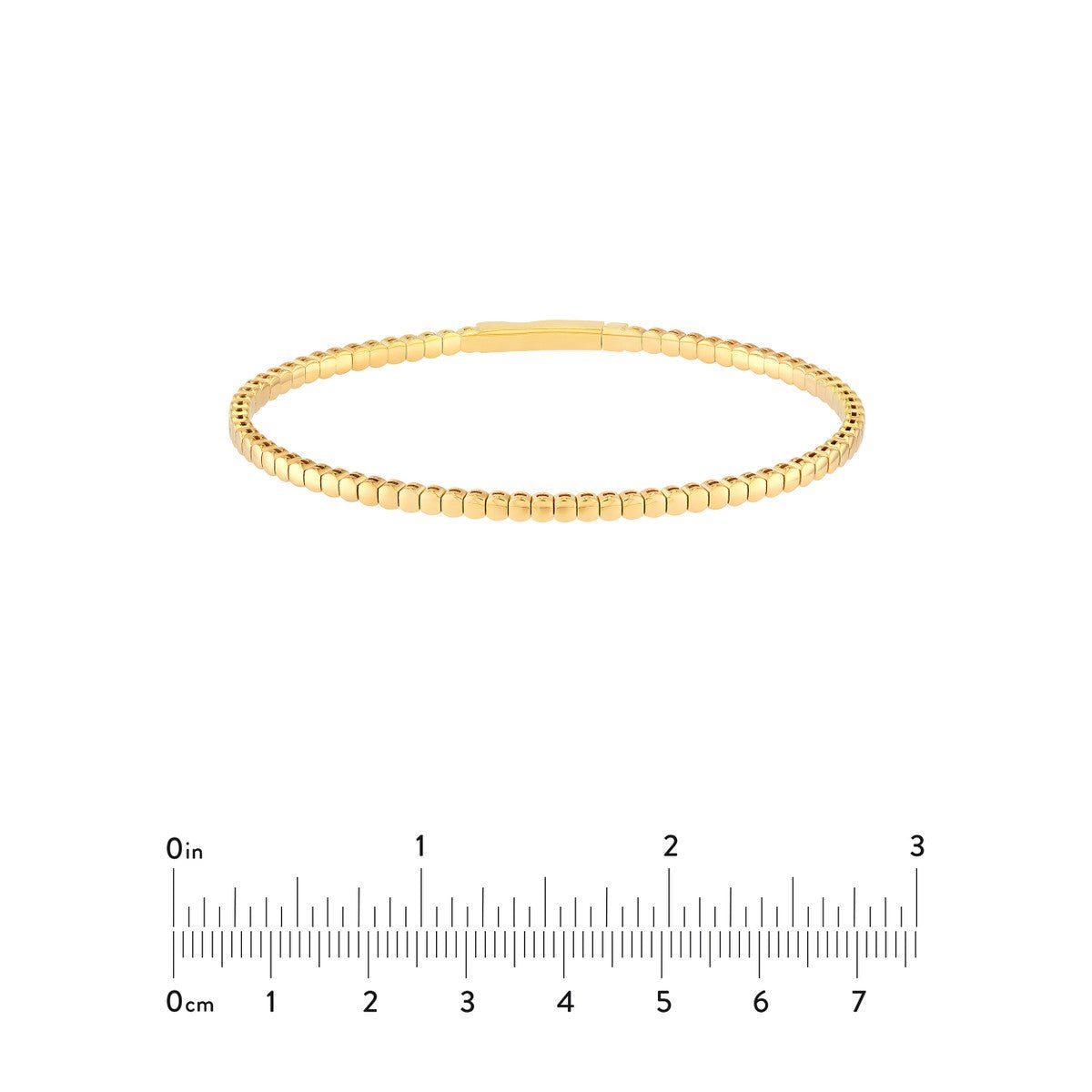 Birmingham Jewelry - 14K Yellow Gold Oval Link Flexi Bracelet - Birmingham Jewelry