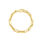 Birmingham Jewelry - 14K Yellow Gold Oval Pinched Link Bracelet - Birmingham Jewelry