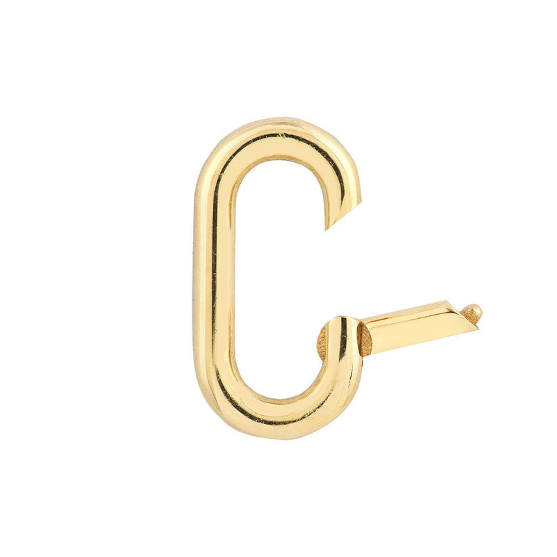 Birmingham Jewelry - 14K Yellow Gold Oval Polished Link Snap Lock - Birmingham Jewelry