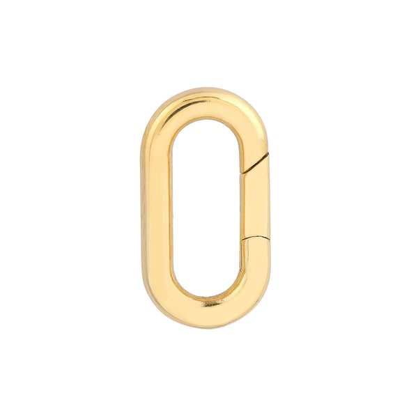 Birmingham Jewelry - 14K Yellow Gold Oval Polished Link Snap Lock - Birmingham Jewelry