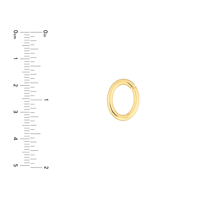 Birmingham Jewelry - 14K Yellow Gold Oval Snap Lock - Birmingham Jewelry