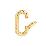 Birmingham Jewelry - 14K Yellow Gold Oval Twist Link Snap Lock - Birmingham Jewelry