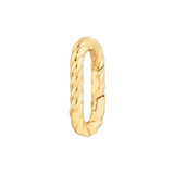 Birmingham Jewelry - 14K Yellow Gold Oval Twist Link Snap Lock - Birmingham Jewelry