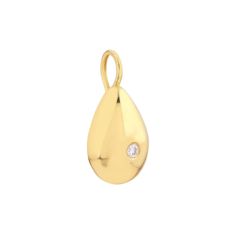 Birmingham Jewelry - 14K Yellow Gold Pear Shaped Diamond Charm - Birmingham Jewelry