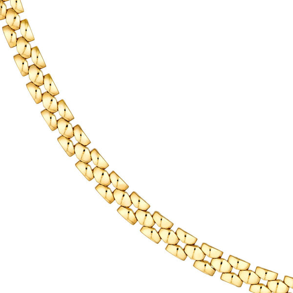 Birmingham Jewelry - 14K Yellow Gold Polished 2+1 Square Link Chain - Birmingham Jewelry