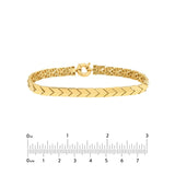 Birmingham Jewelry - 14K Yellow Gold Polished Arrow Link Bracelet - Birmingham Jewelry