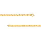 Birmingham Jewelry - 14K Yellow Gold Polished Arrow Link Bracelet - Birmingham Jewelry