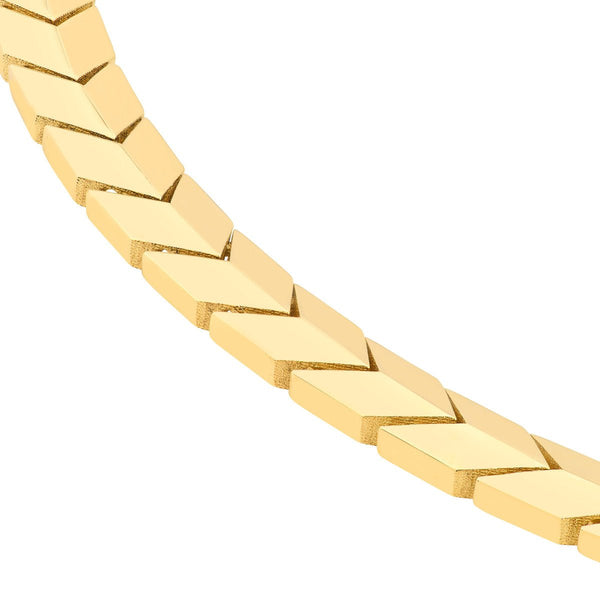 Birmingham Jewelry - 14K Yellow Gold Polished Arrow Link Bracelet - Birmingham Jewelry