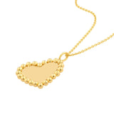 Birmingham Jewelry - 14K Yellow Gold Polished Ball Heart Pendant - Birmingham Jewelry