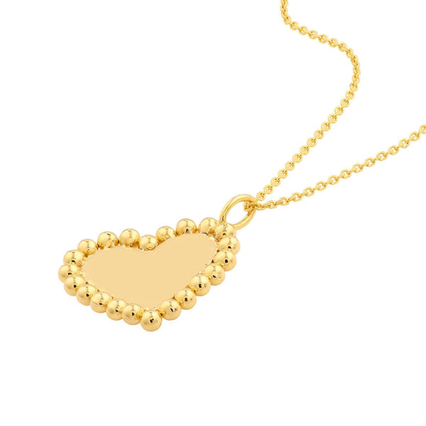 Birmingham Jewelry - 14K Yellow Gold Polished Ball Heart Pendant - Birmingham Jewelry