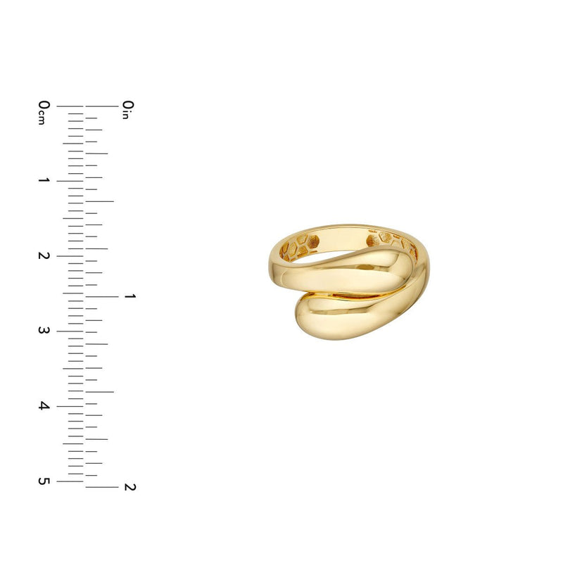 Birmingham Jewelry - 14K Yellow Gold Polished Bypass Ring - Birmingham Jewelry