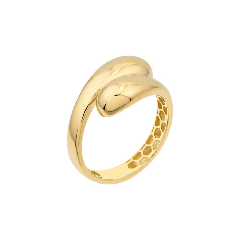 Birmingham Jewelry - 14K Yellow Gold Polished Bypass Ring - Birmingham Jewelry