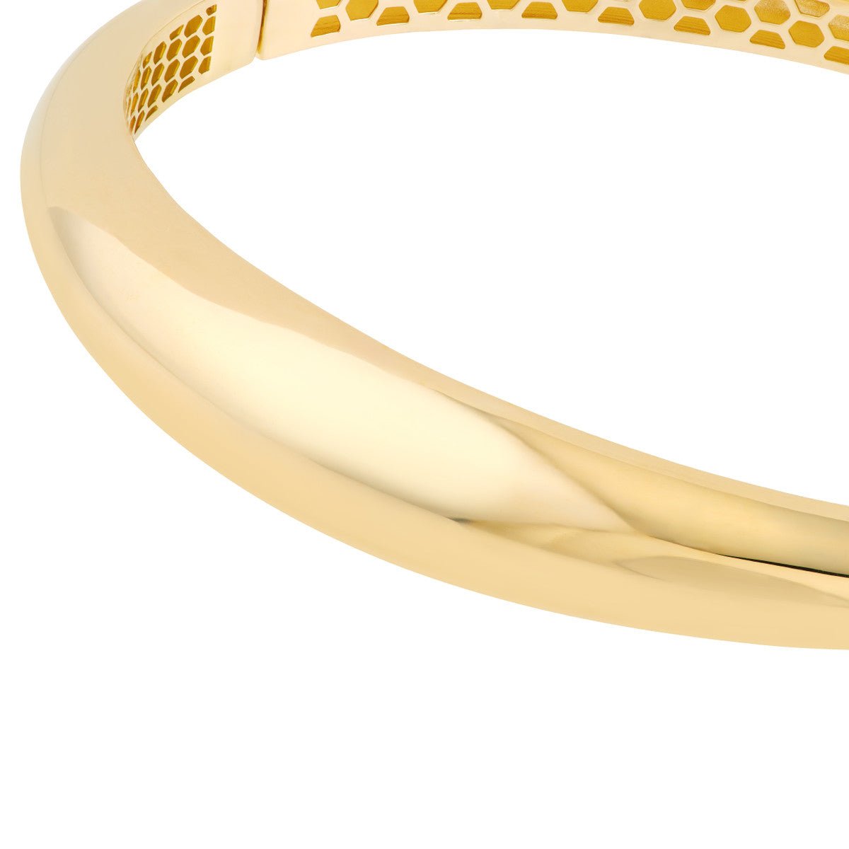 Birmingham Jewelry - 14K Yellow Gold Polished Dome Bangle - Birmingham Jewelry