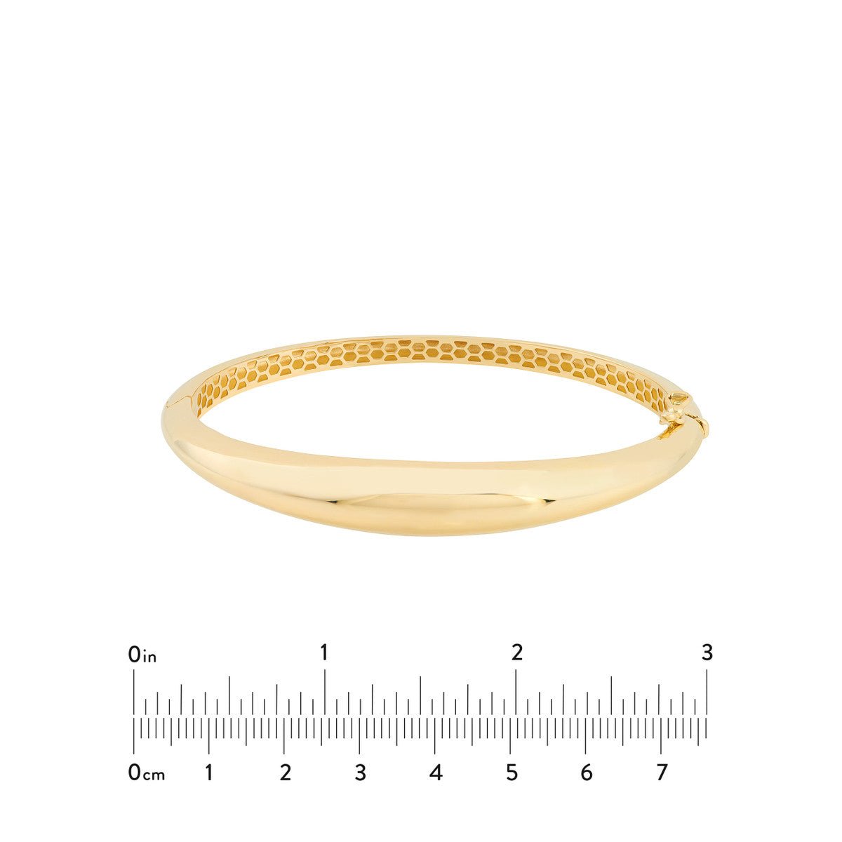 Birmingham Jewelry - 14K Yellow Gold Polished Dome Bangle - Birmingham Jewelry