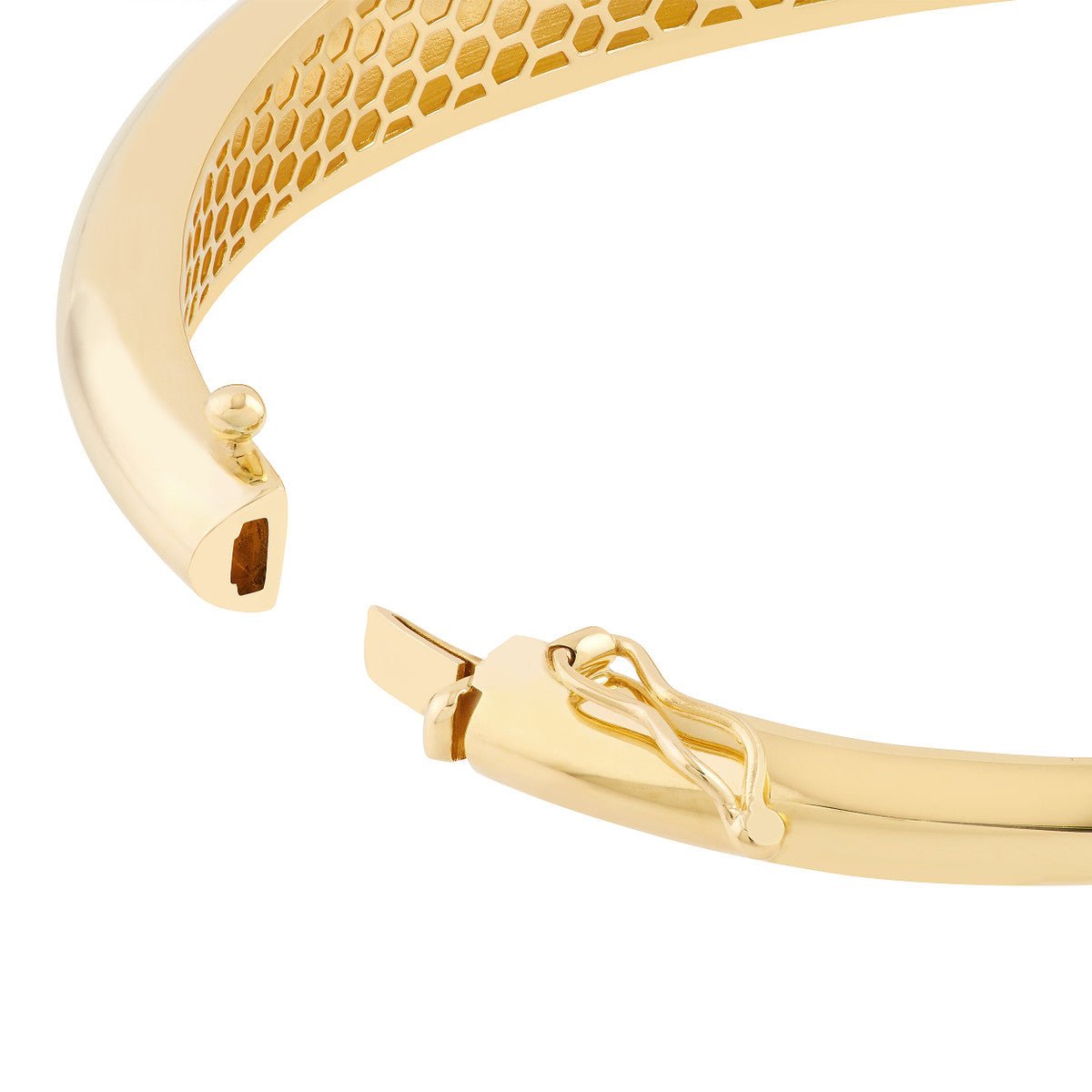 Birmingham Jewelry - 14K Yellow Gold Polished Dome Bangle - Birmingham Jewelry