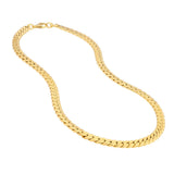 Birmingham Jewelry - 14K Yellow Gold Polished Flat Curb Chain - Birmingham Jewelry