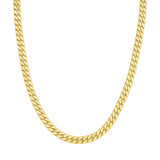 Birmingham Jewelry - 14K Yellow Gold Polished Flat Curb Chain - Birmingham Jewelry